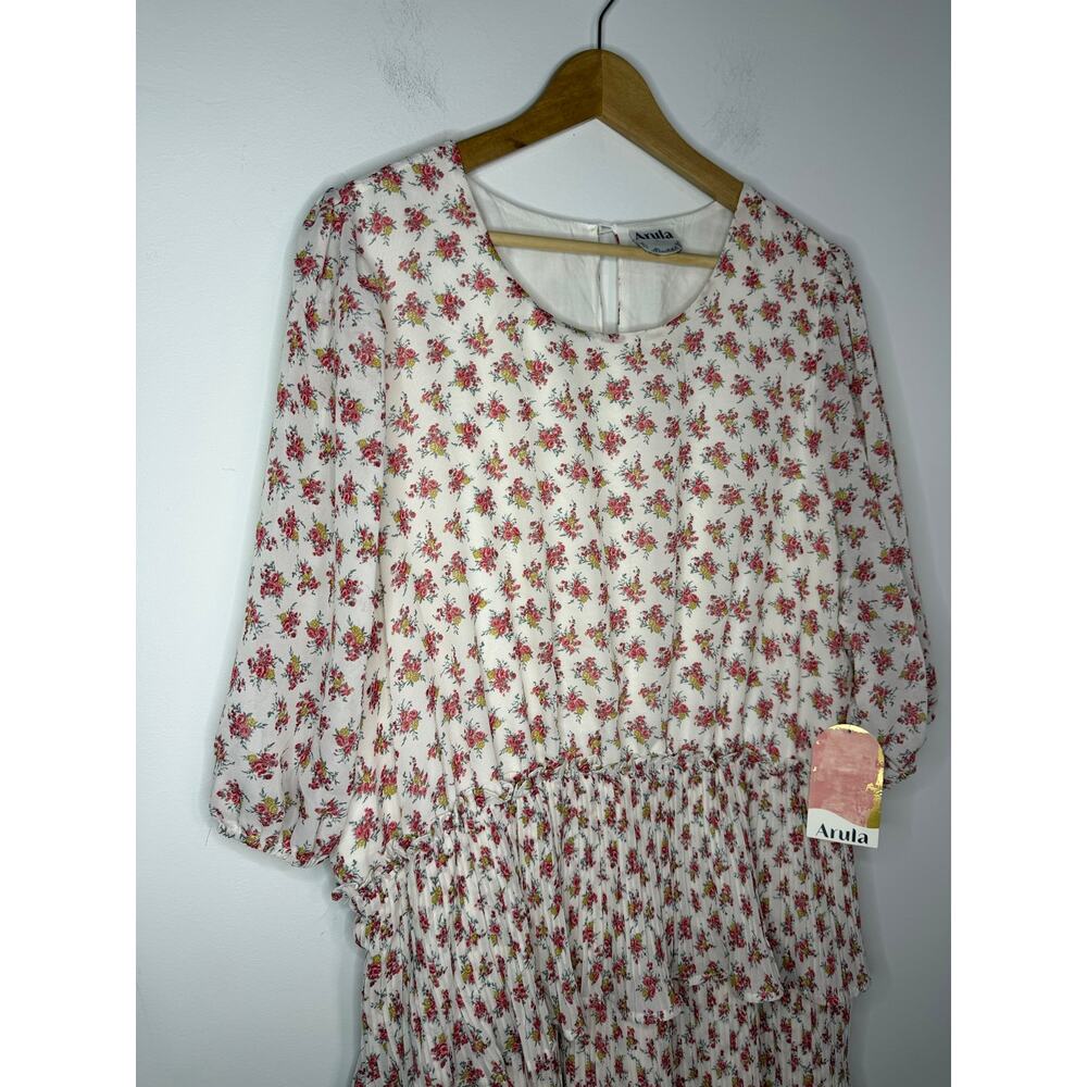 Arula floral print tiered mini dress with ruffled details Size B (XXL) - Picture 2 of 7